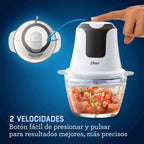 Mini picadora Oster® 3 tazas con tazón de vidrio FPSTFP3340