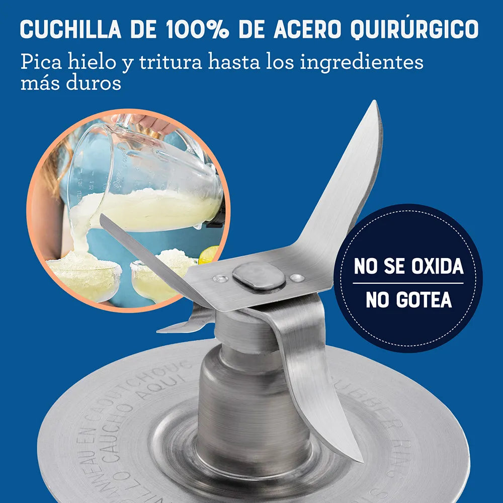 Licuadora Oster® 2 velocidades más pulso y vaso de vidrio BLSTKAGBPB