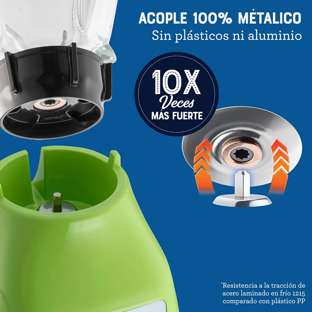 Licuadora Oster® 2 velocidades más pulso y vaso de vidrio BLSTKAGBPB