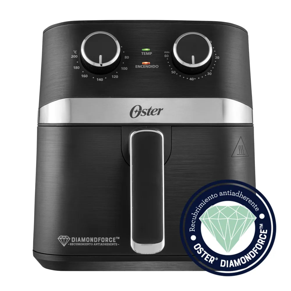 Freidora de aire manual Oster® de 4 litros, con recubrimiento DiamondForce, CKSTAF401MDF
