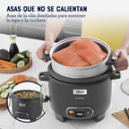 Oster Arrocera, 3 en 1, 12 Tazas de Capacidad, con Función de Sofrito, Vaporera, Recubrimiento Antiadherente Oster DiamondForce, CKSTRC12DFSKE