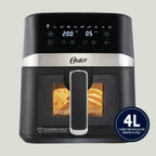 Freidora de aire digital Oster® con recubrimiento Oster® DiamondForce, 4L de capacidad, CKSTAF40WDDF