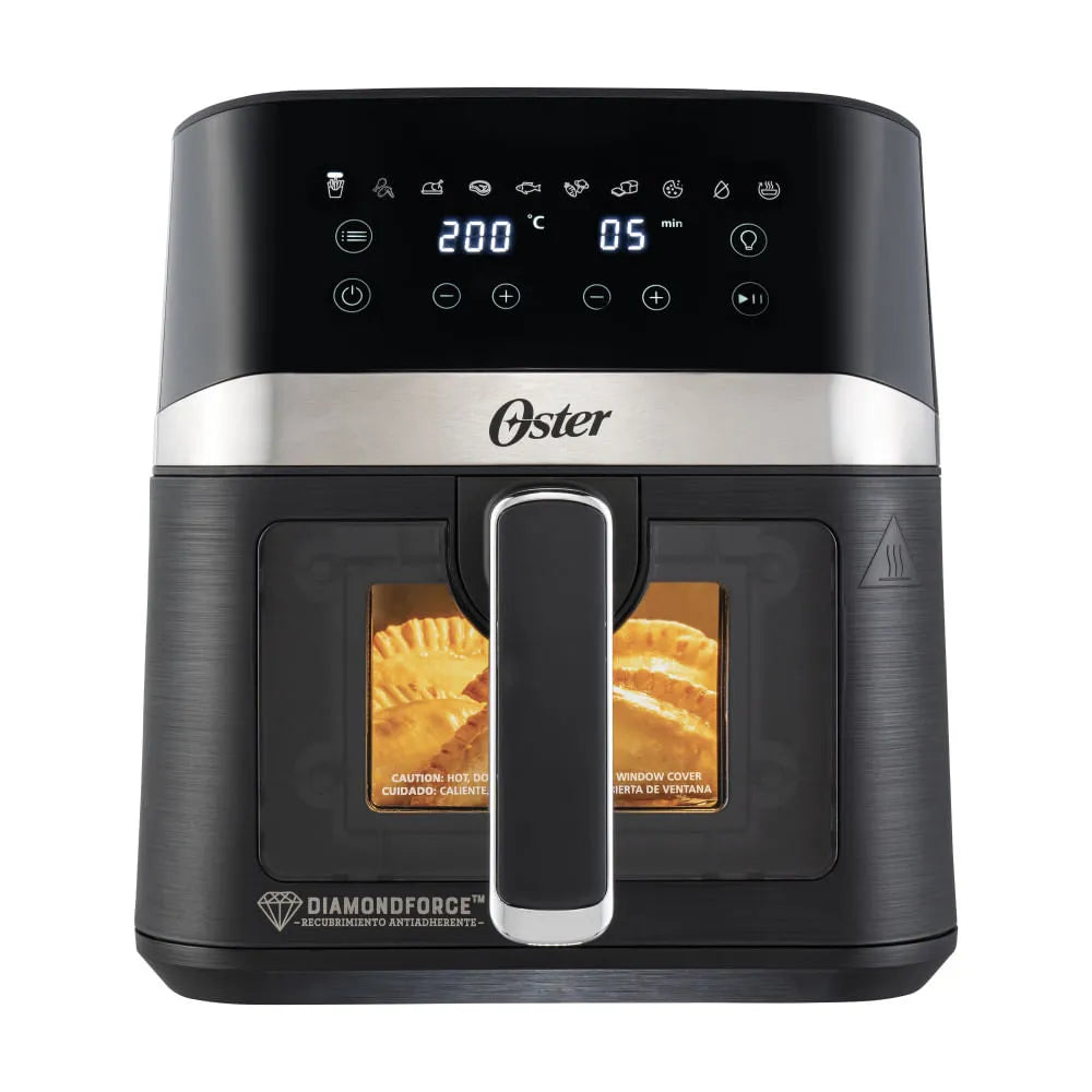 Freidora de aire digital Oster® con recubrimiento Oster® DiamondForce, 4L de capacidad, CKSTAF40WDDF