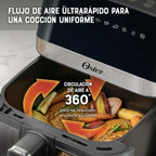 Freidora de aire digital Oster® con recubrimiento Oster® DiamondForce, 4L de capacidad, CKSTAF40WDDF
