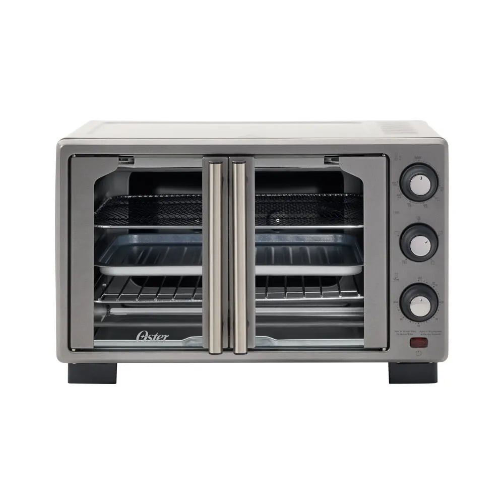 Horno con freidora de aire Oster® de 25 litros, puertas francesas, TSSTTV25FDMAFNS