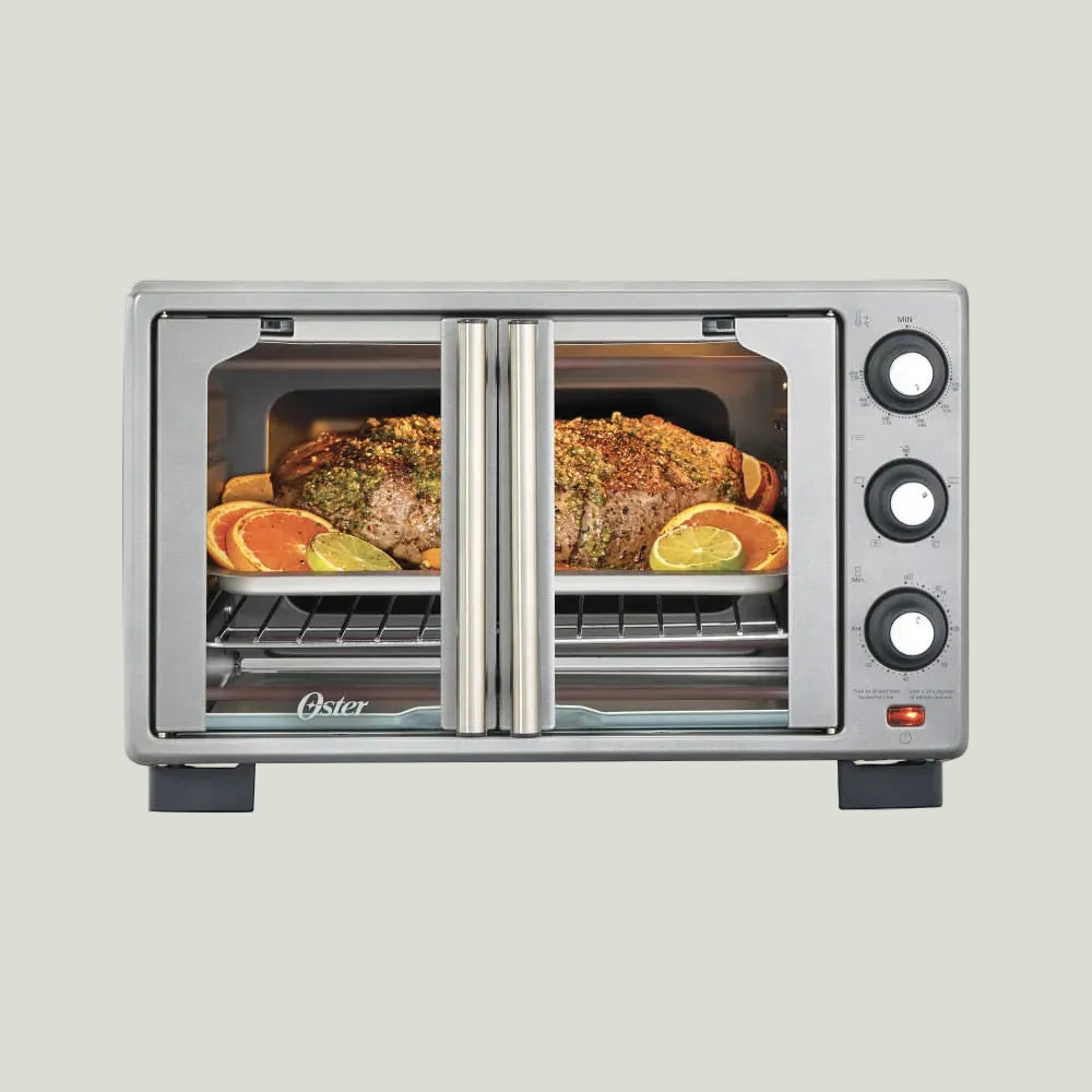 Horno con freidora de aire Oster® de 25 litros, puertas francesas, TSSTTV25FDMAFNS