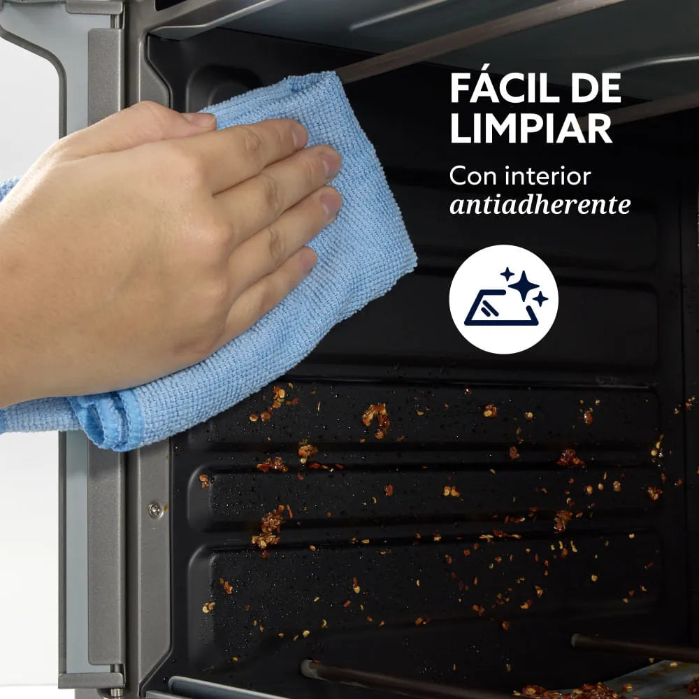 Horno con freidora de aire Oster® de 25 litros, puertas francesas, TSSTTV25FDMAFNS