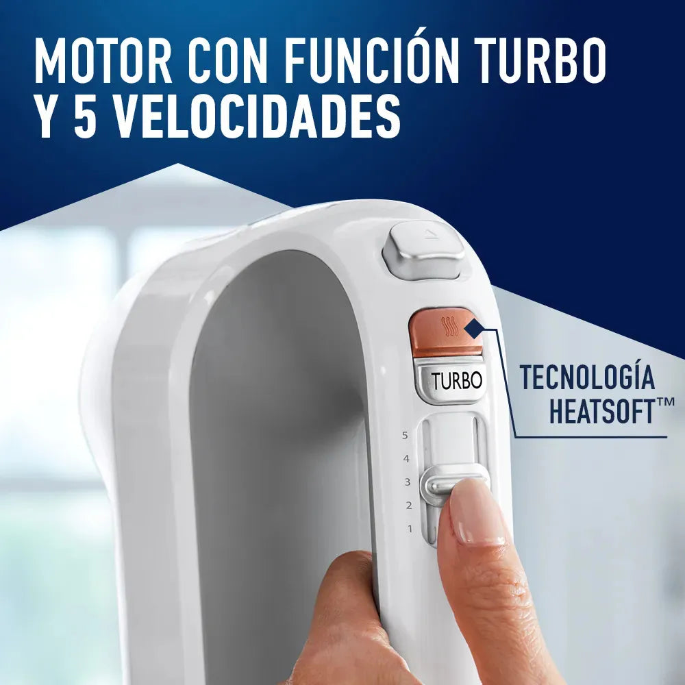 Batidora de mano Oster® tecnología HeatSoft™ FPSTHMAMR