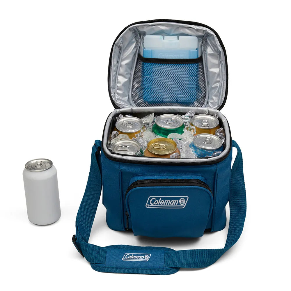 Soft cooler Coleman Chiller 9 latas azul ocean