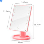 Espejo Led Maquillaje Touch Usb Luz Regulable 360