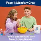 Elmer’s® Stretch N’ Create Kit de Masa, Crea Tu Propia Masa, 3 Maneras de Jugar, Kit de Recuerdos, 9 Piezas