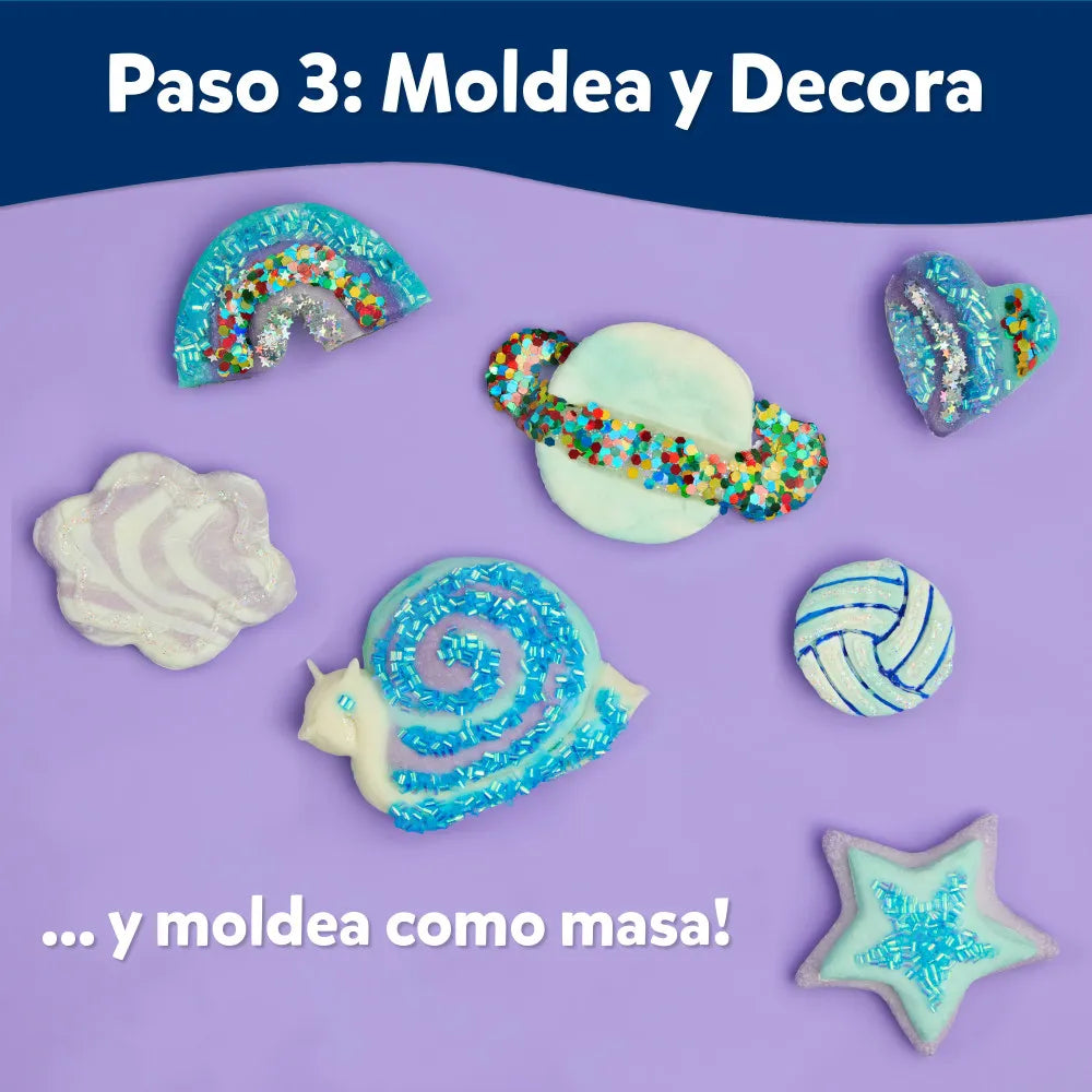 Elmer’s® Stretch N’ Create Kit de Masa, Crea Tu Propia Masa, 3 Maneras de Jugar, Kit de Recuerdos, 9 Piezas