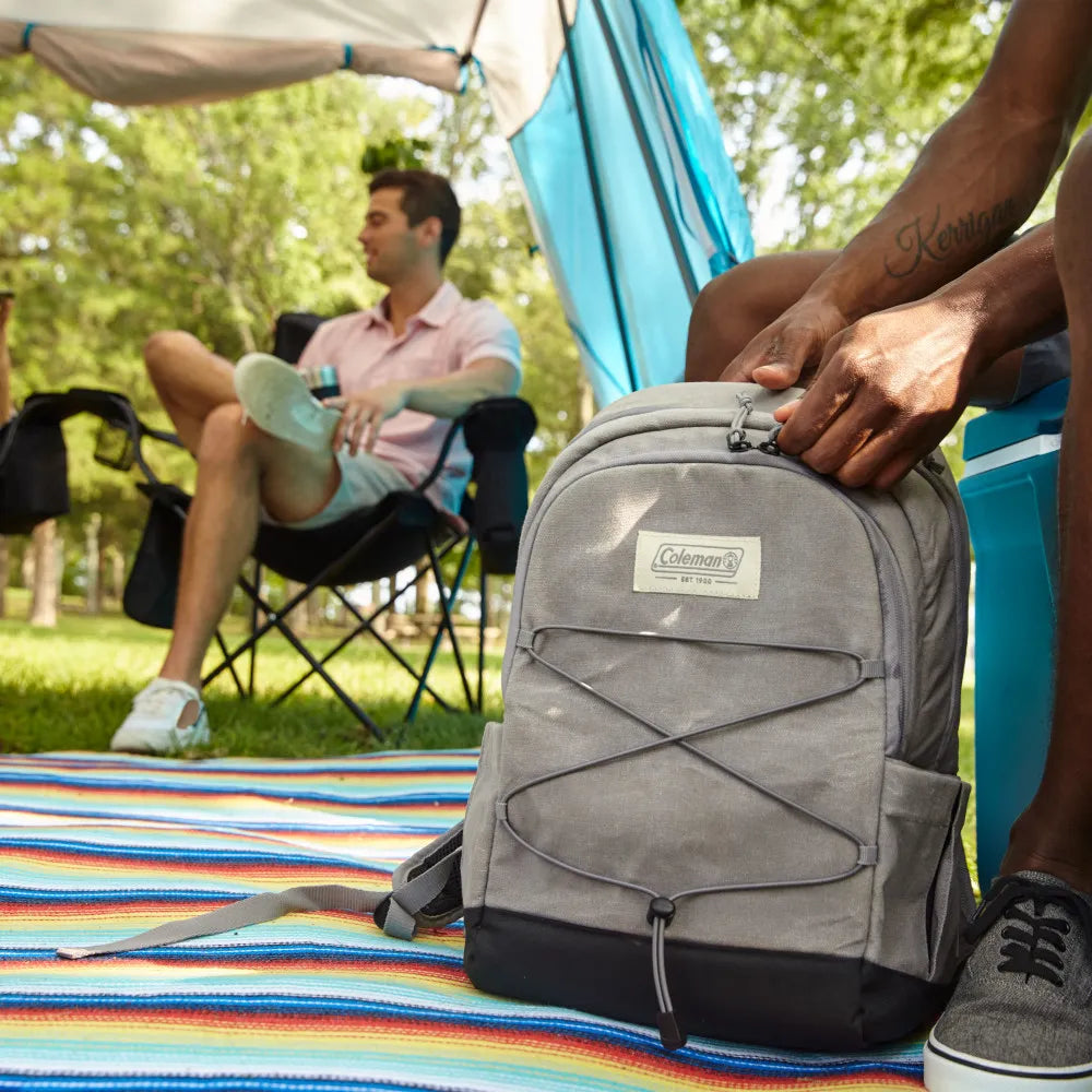Coleman Mochila Térmica Backroads, para 30 Latas, Gris