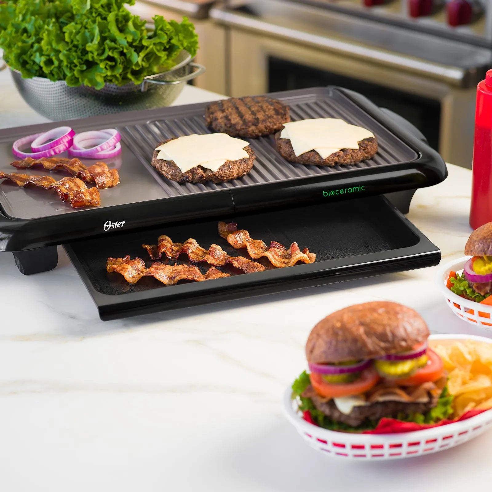 Parrilla eléctrica Oster® Bioceramic® CKSTGR5085
